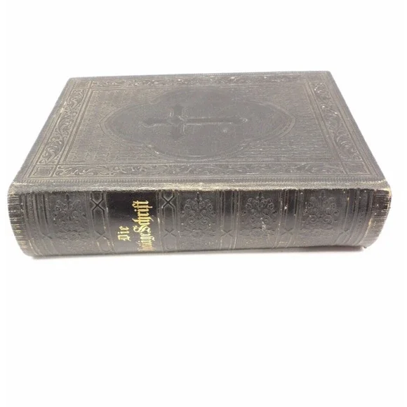 Antique German Bible Martin Luther Concordia Heilige Schrift Holy